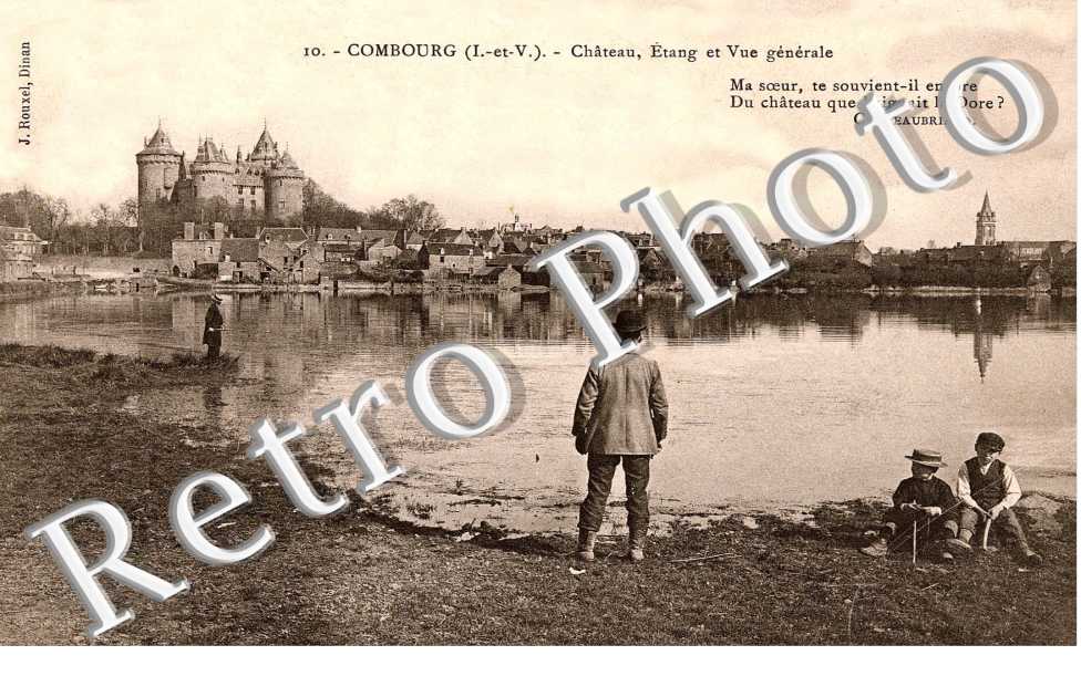 chateau etang et vue generale