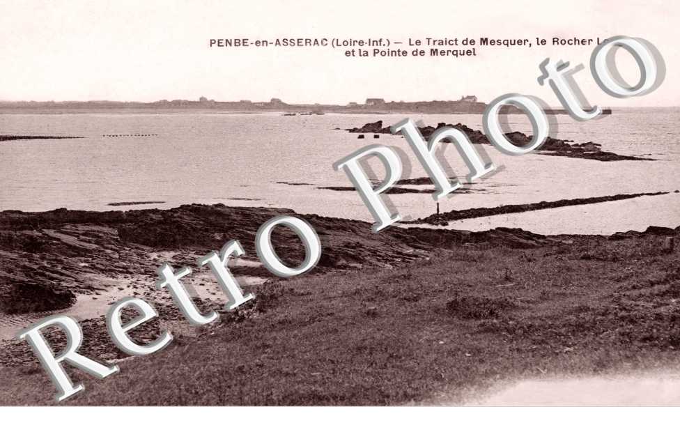 PENBE-en-ASSERAC - le traict de mesquer le rocher long et la pointe de merquel