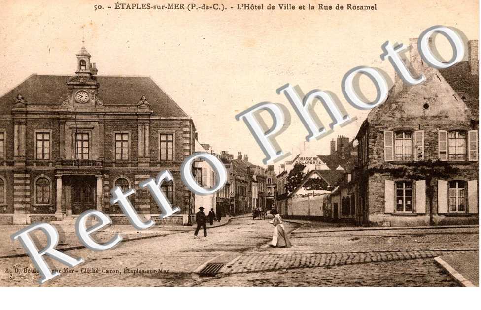l&#039;hotel de ville et la rue Rosamel