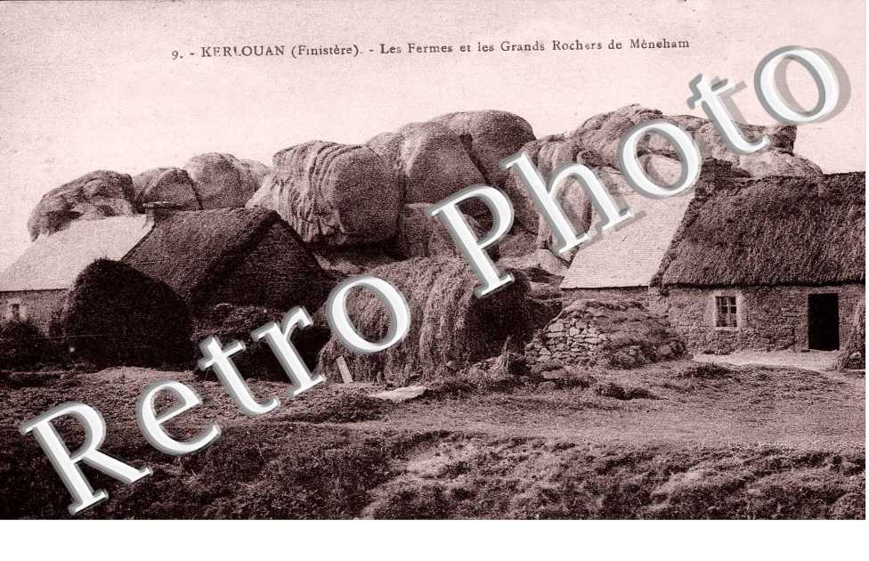 les fermes et les grands rochers de Meneham