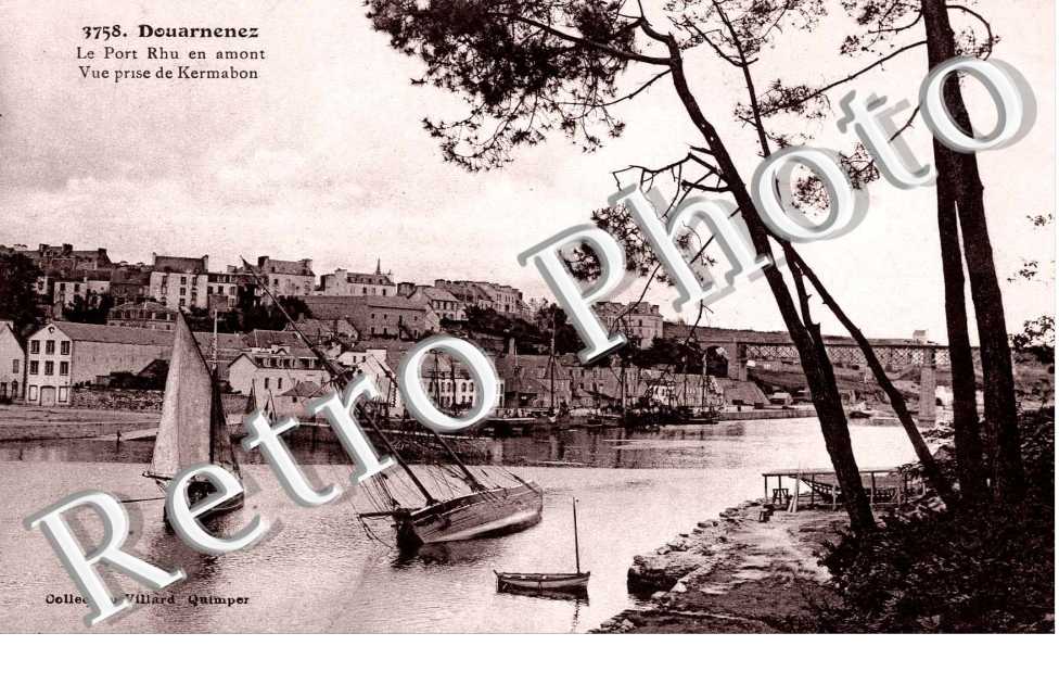 Le Port Rhu en Amont - Vue Prise de Kermabon