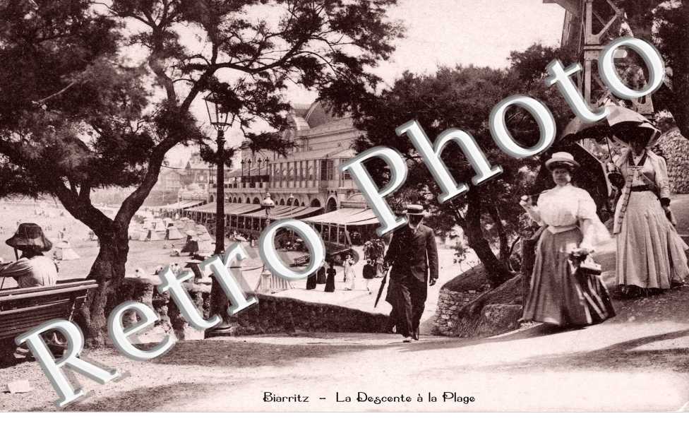 la descente a la plage