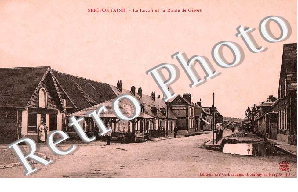 le lavoir et les routes de Gisors