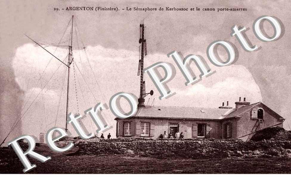 ARGENTON le semaphore de Kerhoazoc et la canon porte-amarres