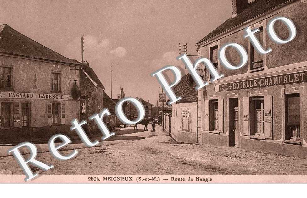 Route de Nangis - entree du pays