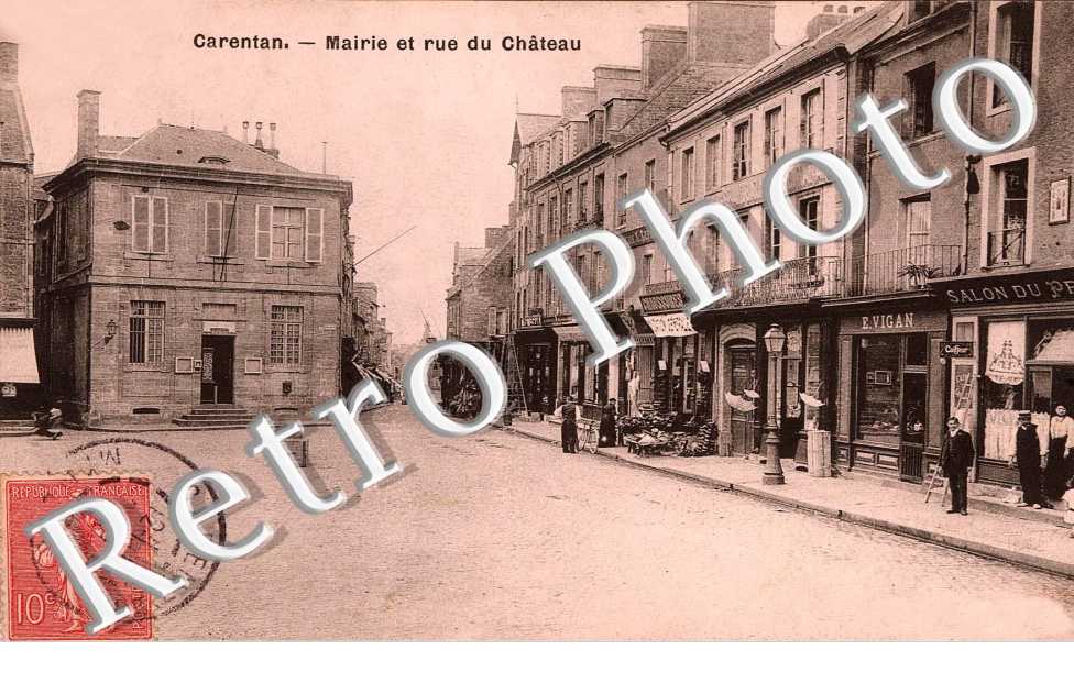 Mairie et rue du chateau