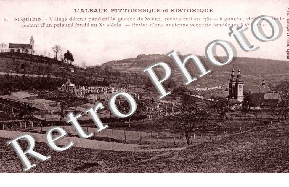 Village detruit  pendant la guerre de 30 ans reconstruit en 1734
