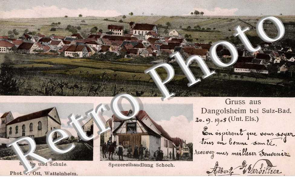 Kirche und Schule, Spezereihandlung Schoch