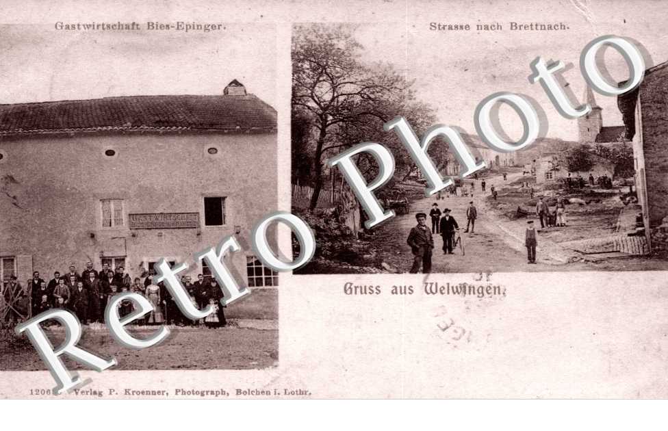 gastwirtschaft Bies-Epinger, strasse nach Brettnach.