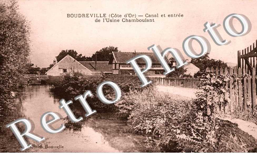 CANAL ET ENTREE DE L'USINE CHAMBOULANT
