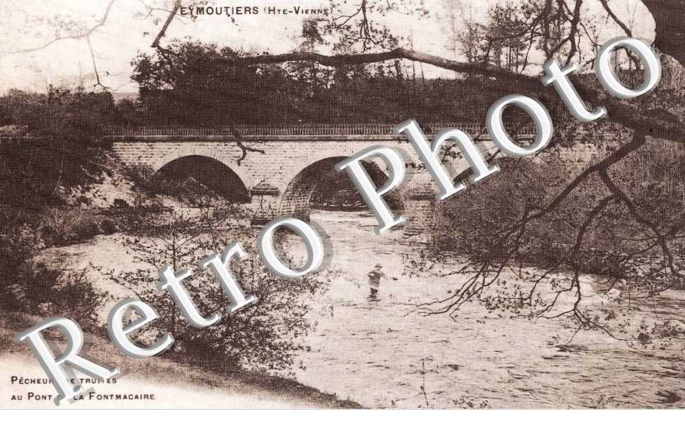 PECHEURS DE TRUITE AU PONT DE LA FONTAINE