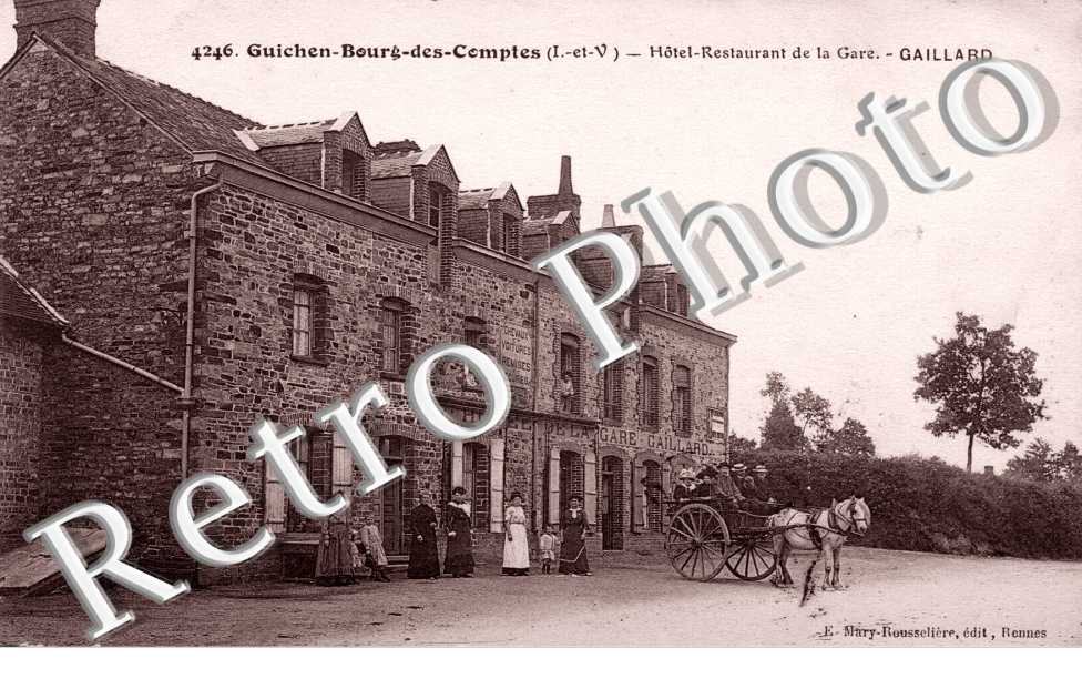 bourg des comptes, hotel restaurant de la gare gaillard
