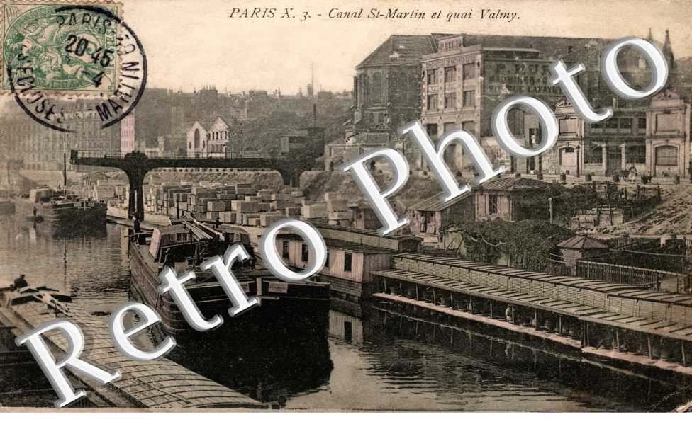 CANAL SAINT MARTIN ET QUAI DE VALMY
