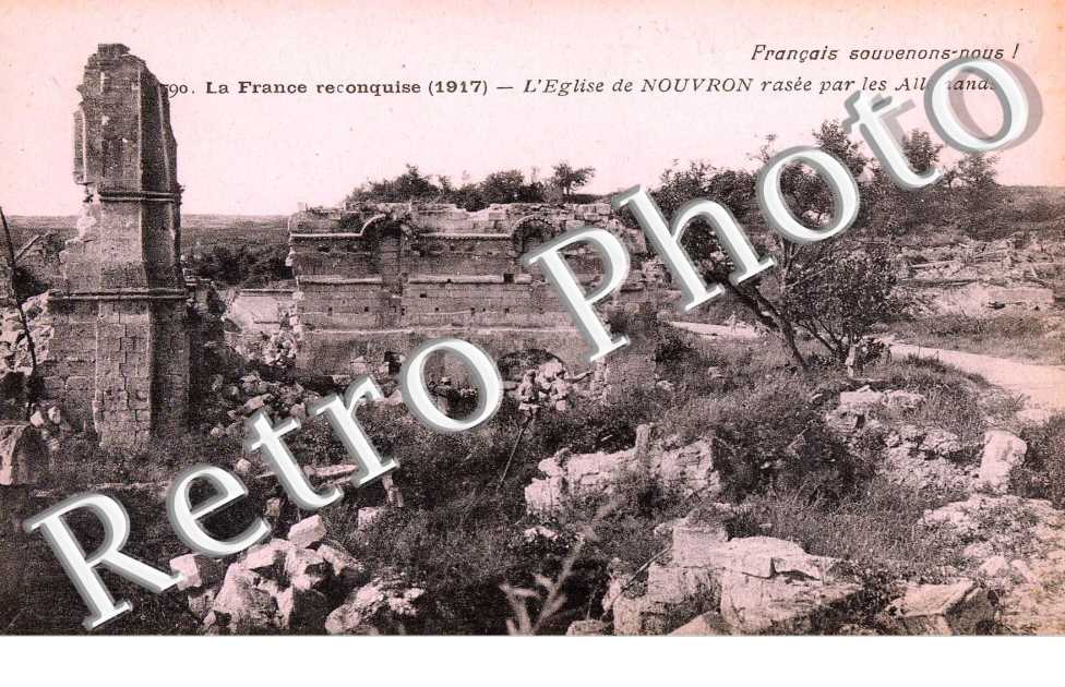 L&#039;Eglise rasee par les Allemands