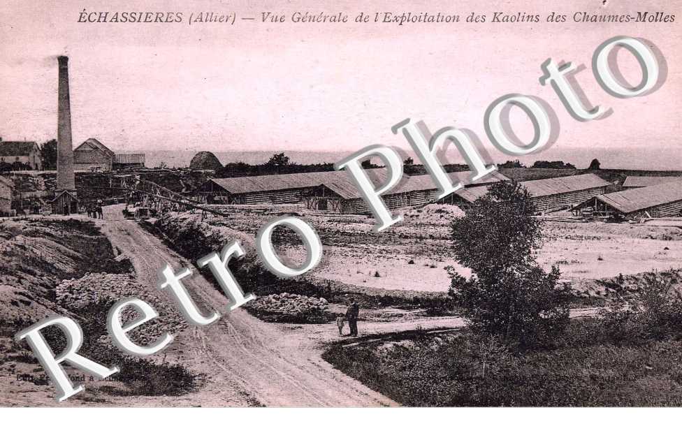 vue generale de l&#039;exploitation des kaolins des Chaumes-Molles