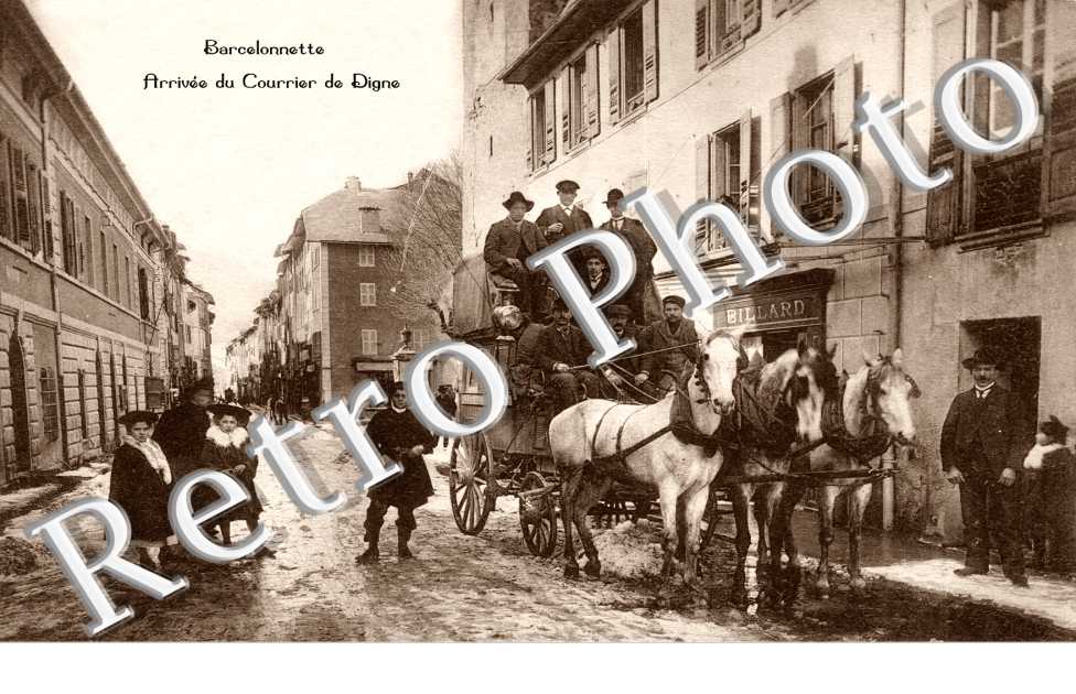 arrivee du courrier de Digne