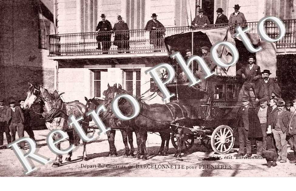 DEPART DU COURRIER de Barcelonnette pour Prunieres