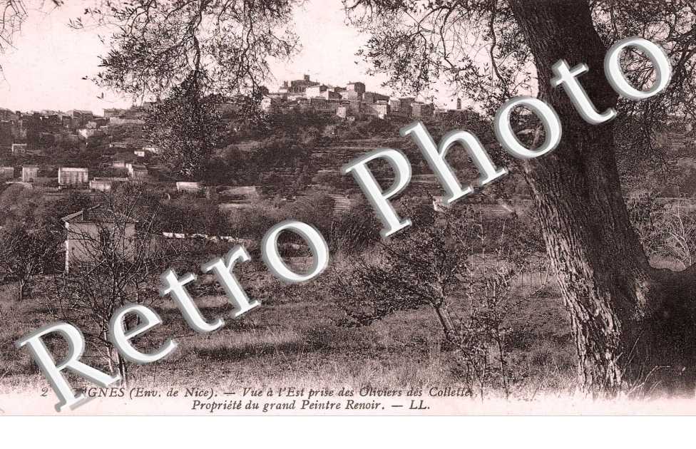PROPRIETE DU GRAND PEINTRE RENOIR Vue a l&#039;Est prise des Collettes