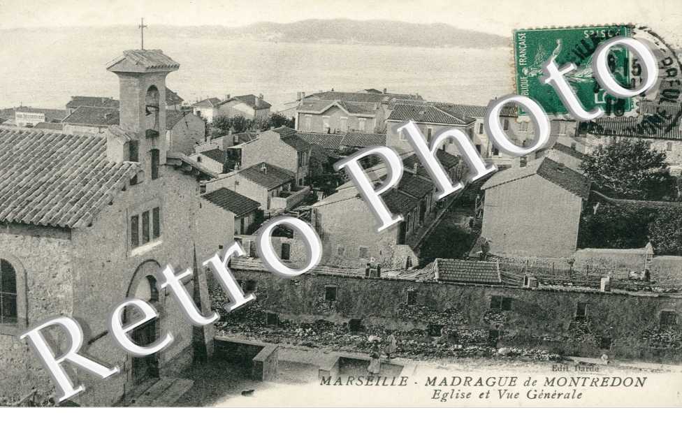 Madrague de Montredon Eglise et vue générale