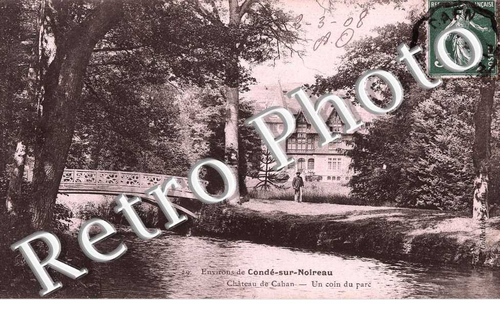chateau de Cahan, un coin du parc