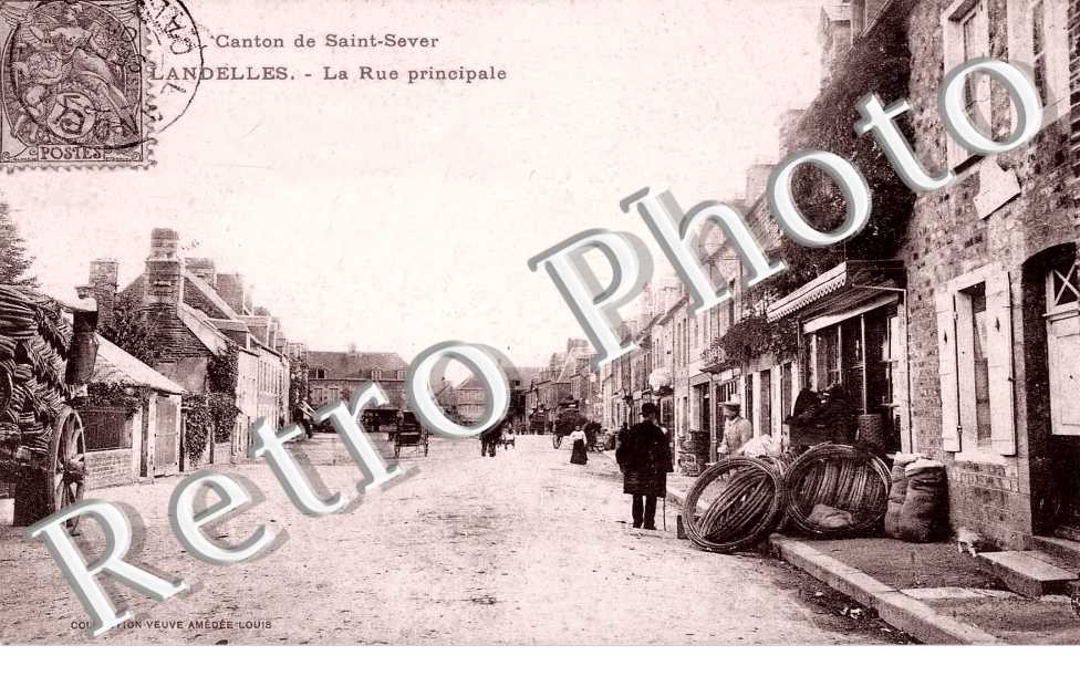 canton de Saint Sever,  la rue principale