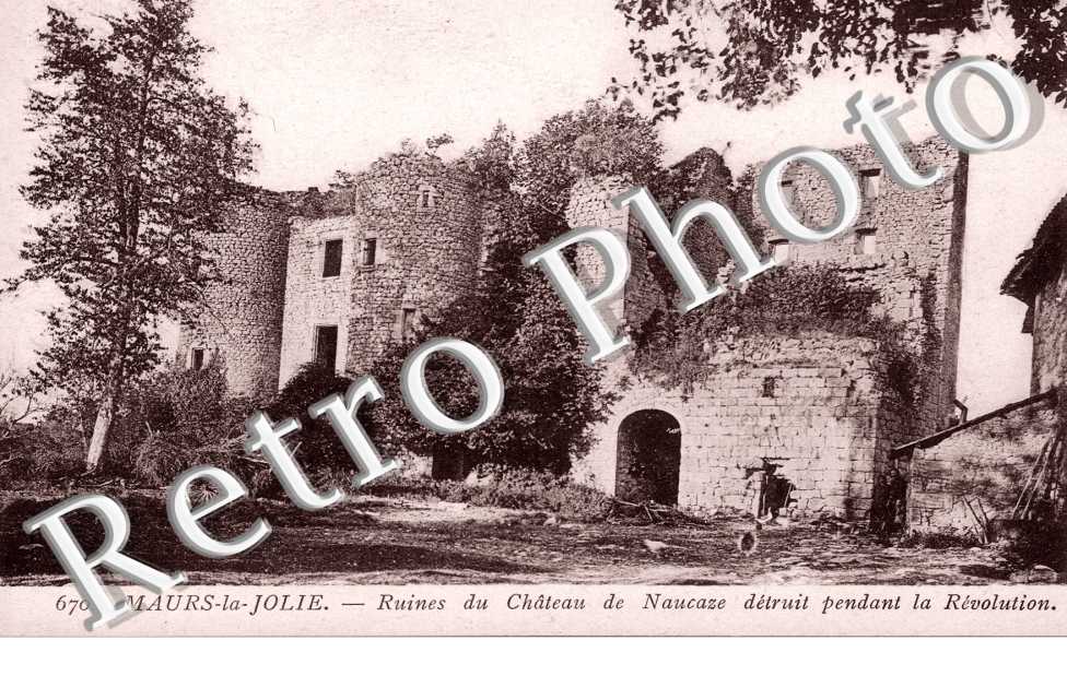 Ruines du chateau de Naucaze detruit pendant la revolution