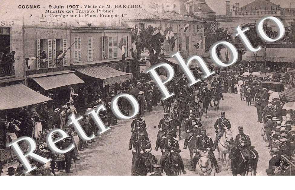 Visite de M Barthou le 9 juin 1907