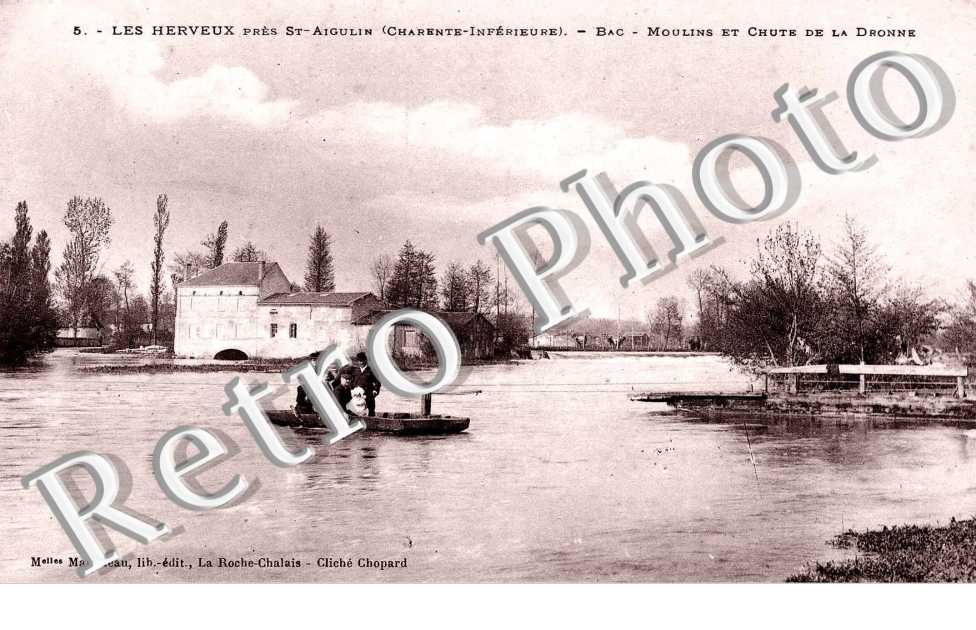 les Herveux, moulin et chute de la Dronne