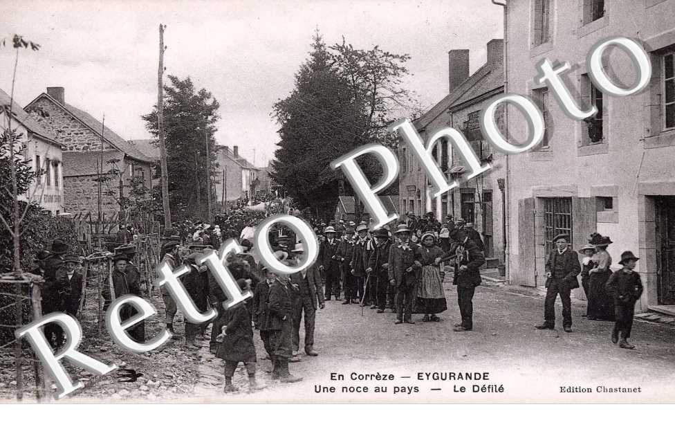 une noce au pays , le defile