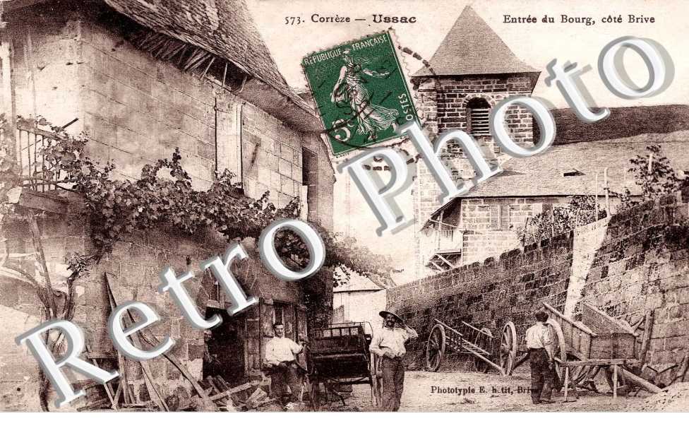 entree du bourg cote Brive 1920