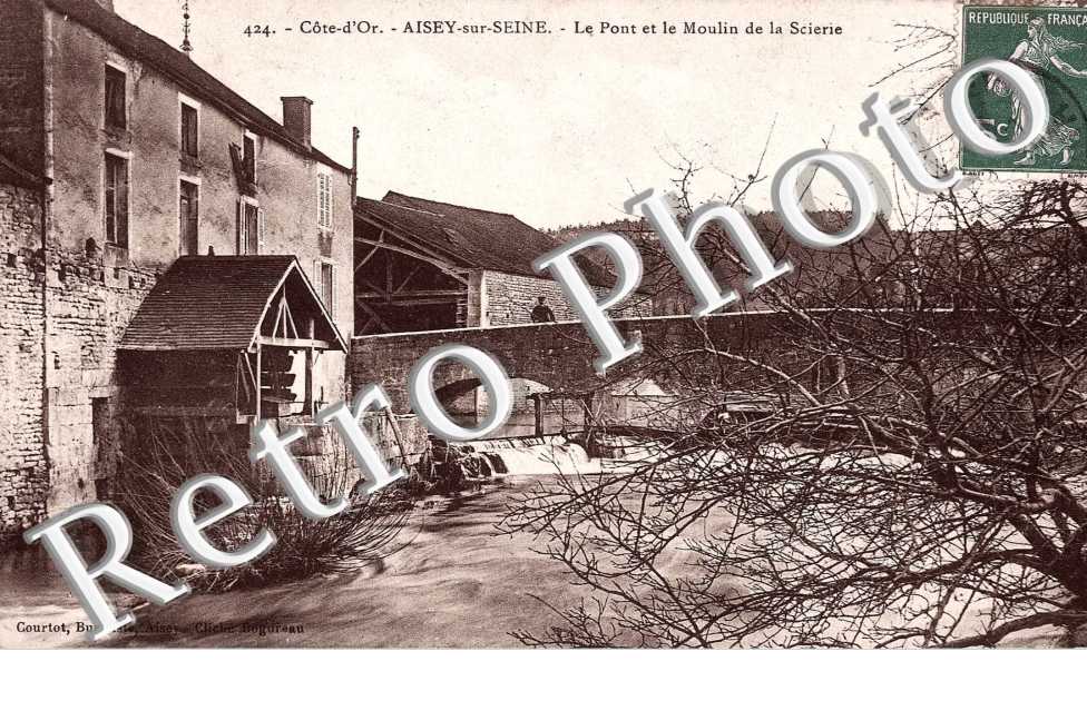 Le pont et le moulin de la scierie