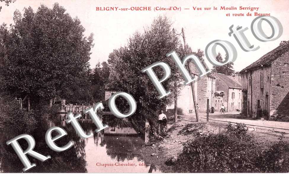 Vue sur le moulin Serrigny  et route de Beaune