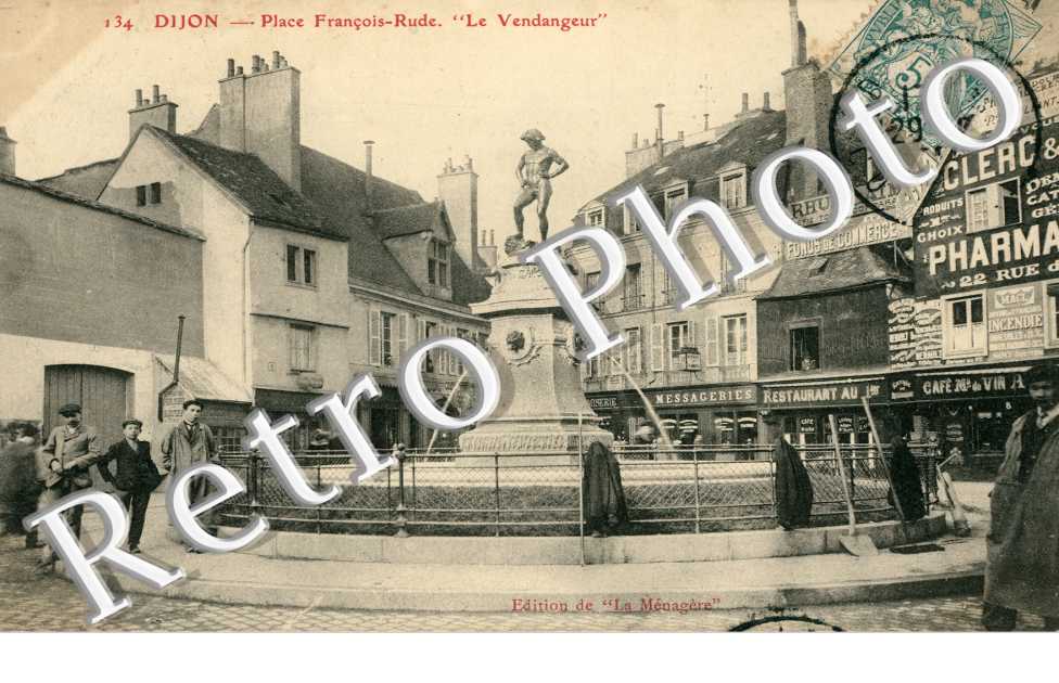Place Francois-Rude, "le Vendangeur"