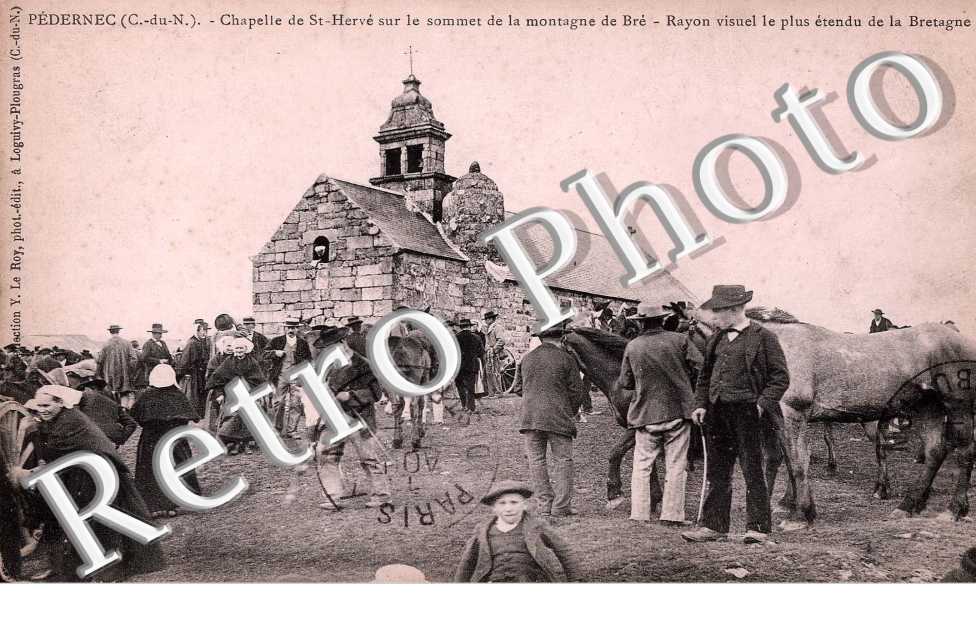 chapelle de Saint Herve sur le sommet de la Montagne de Bre