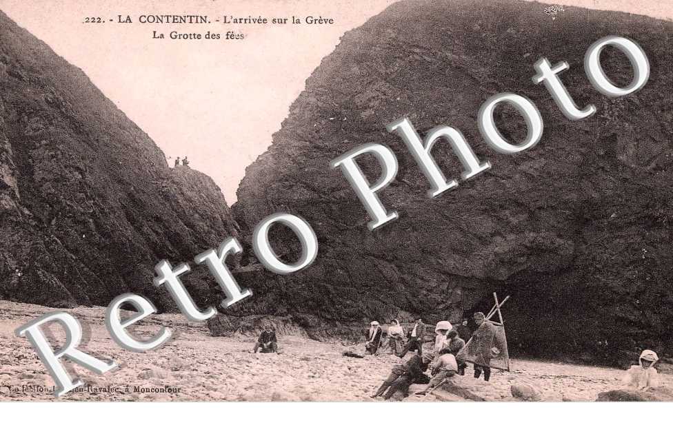 La Contentin  L&#039;arrivee sur la Greve La grotte des fees