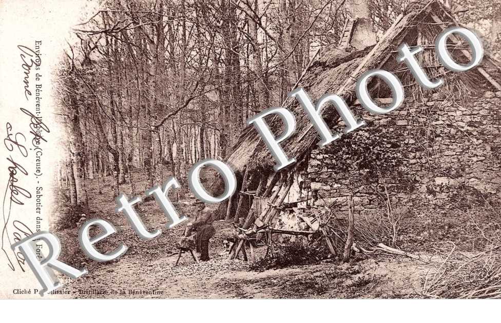 Sabotier dans la foret