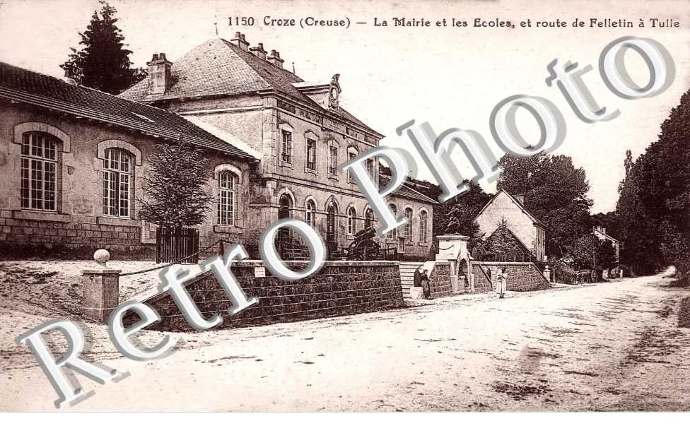Maireie et les ecoles, route de Felletin a Tulle