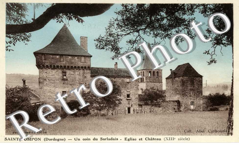 Un coin du sarladais - Eglise et chateau