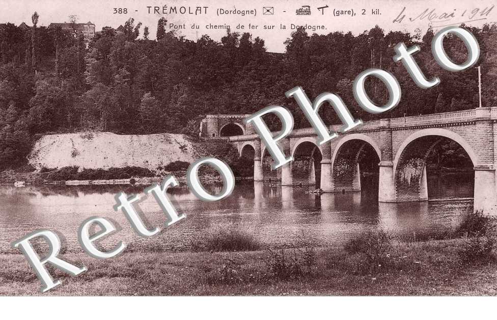 Pont du chemin de fer sur la Dordogne