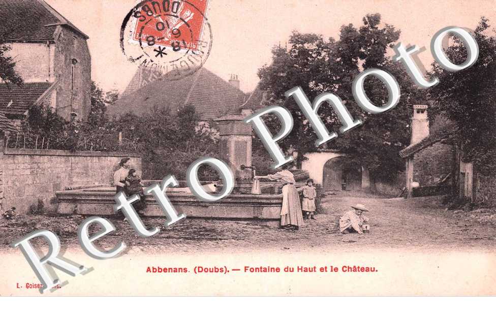 fontaine du haut et le chateau