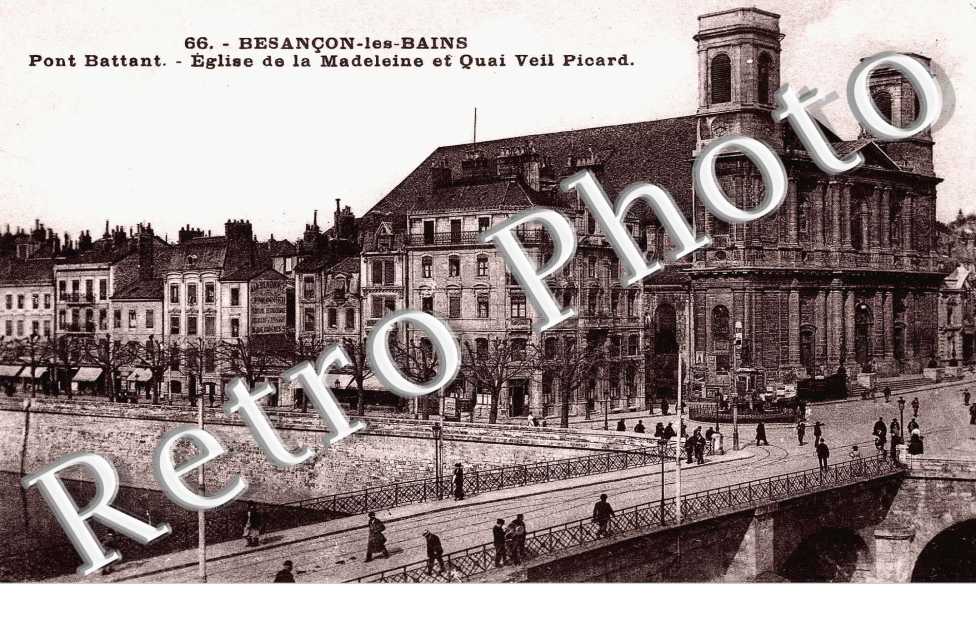 Eglise de la Madeleine et quai Veil Picard