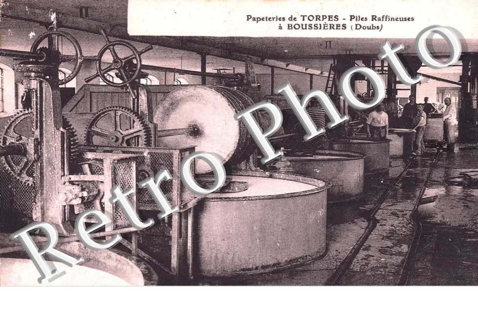 papeterie de Torpes, piles raffineuses