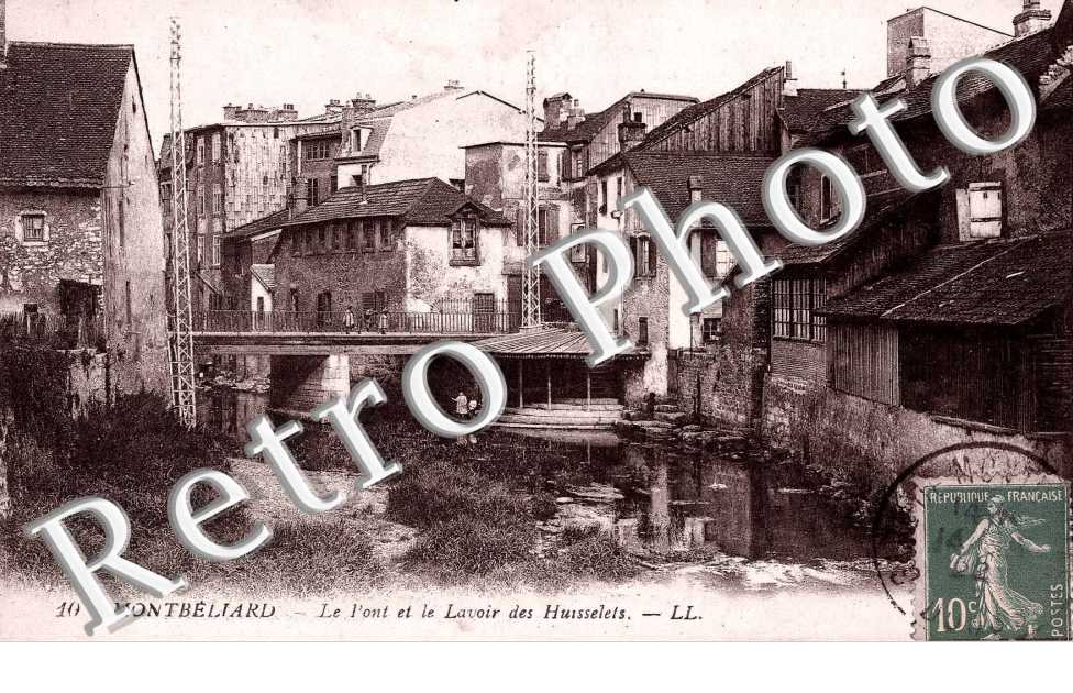 le pont et le lavoir des huisselets