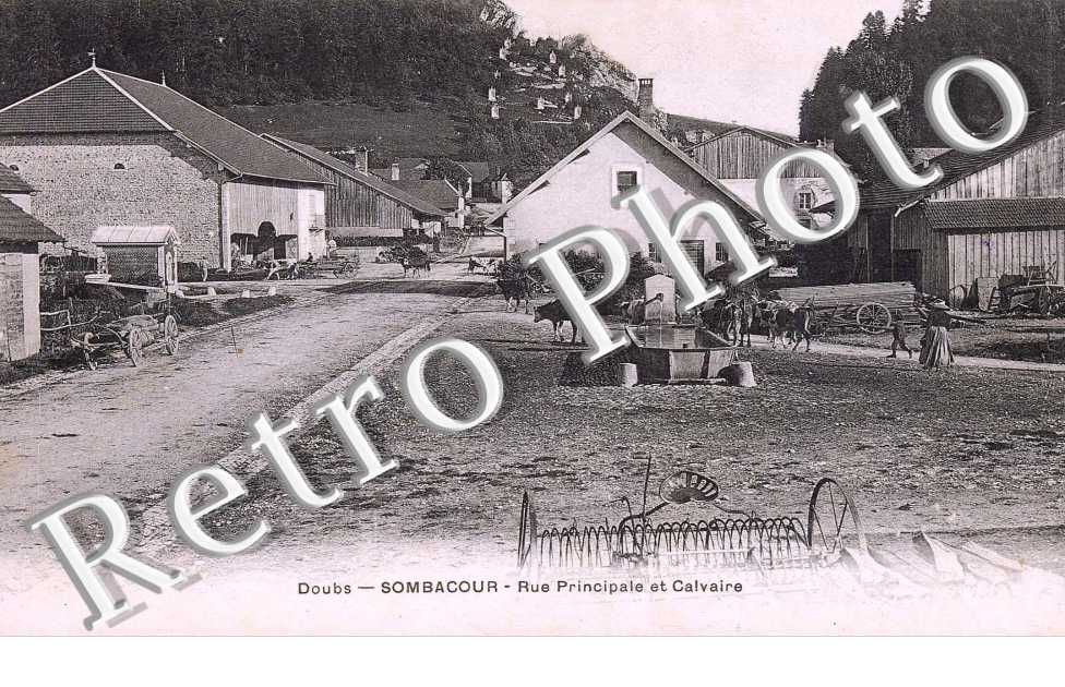 rue principale et calvaire