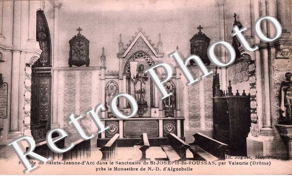 Retable de Sainte-Jeanne-d'Arc dans le sanctuaire de St-Jospeh de Roussas
