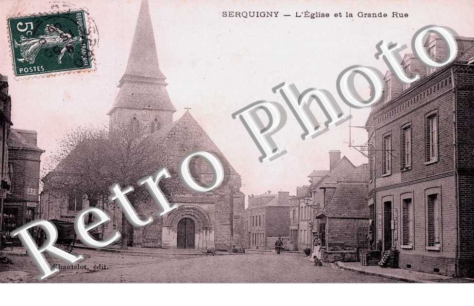 l&#039;eglise et grande rue