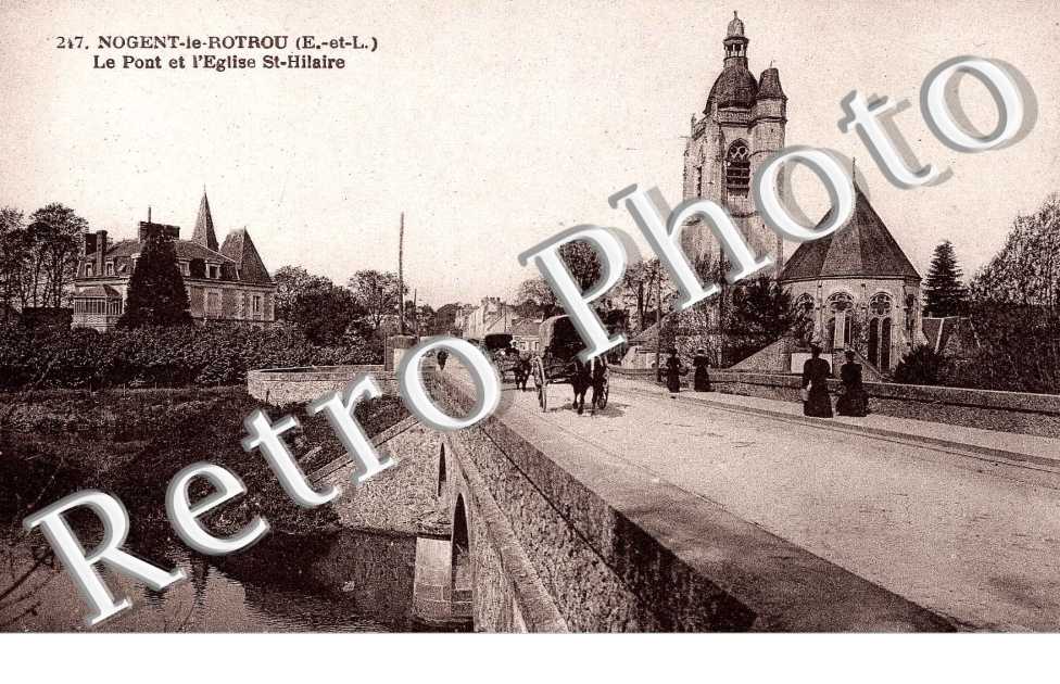 LE PONT ET L&#039;EGLISE ST HILAIRE