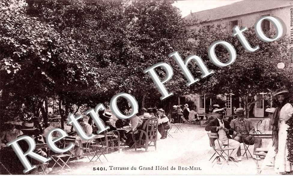 terrasse du grand hotel de Beg Meil
