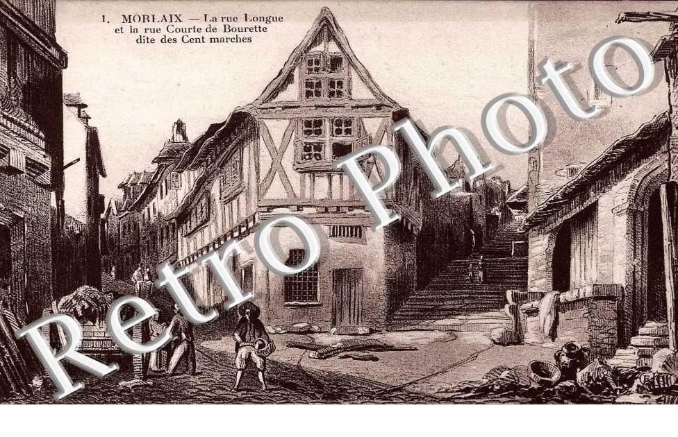 la rue longue et la rue courte de bourette dite des cent marches