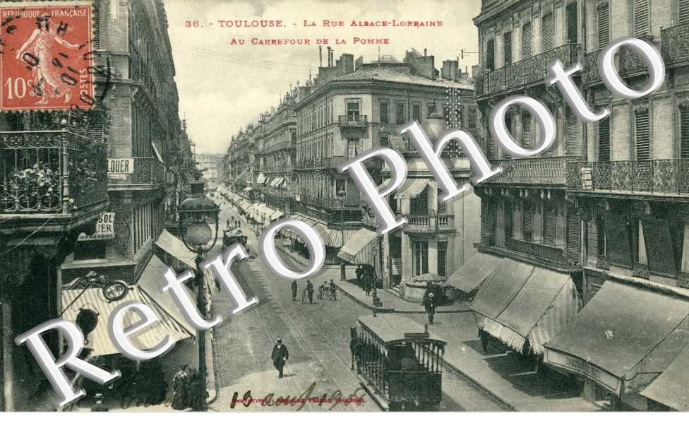 LA RUE ALSACE LORRAINE AU CARREFOUR DE LA POMME